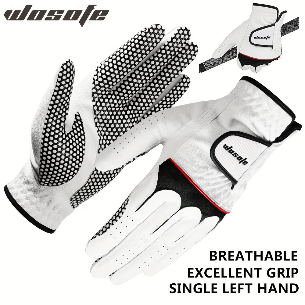 Shockproof Left Hand Golf Glove Breathable Mesh Non Slip Silicone