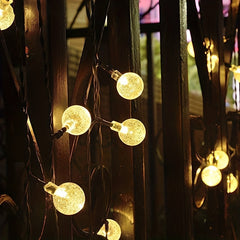 LED Solar Bubble Ball Light String Outdoor Garden Decoration