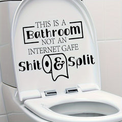 Toilet Sign Decoration Sticker Self-adhesive PVC Removable Wallpaper