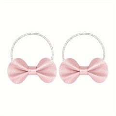 Rabbit Ears Hair Tie Glitter Bowknot Headwear for Baby Girls