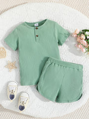Boys Casual Outfit T shirt & Shorts Summer Kids Clothes