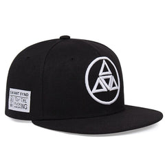 Embroidered Men's Hip Hop Flat Brimmed Hat