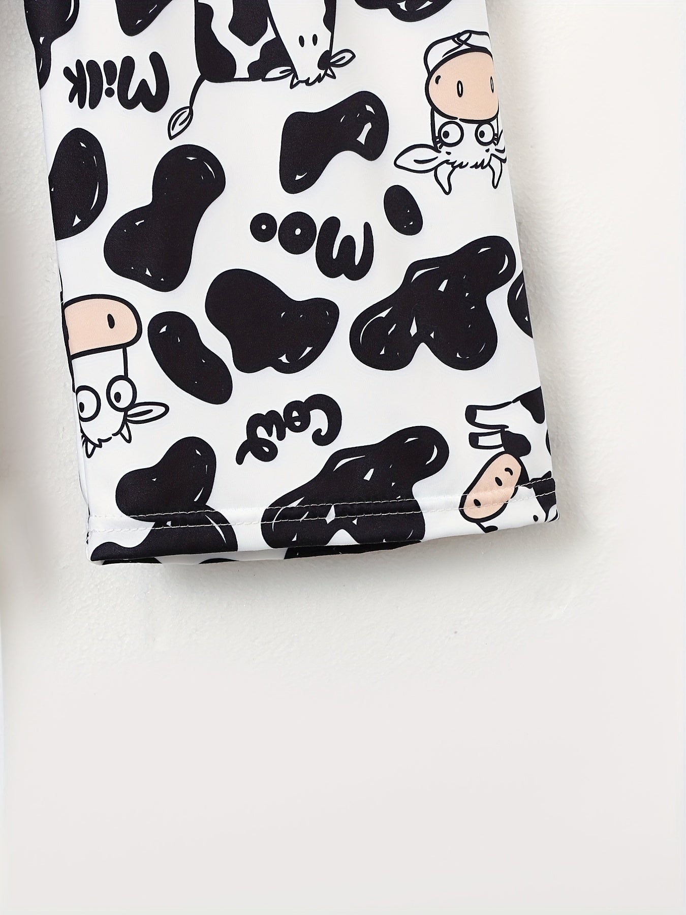 Cow Print Sleep Bottoms Casual & Home Sleep Pants Women's Sleepwear