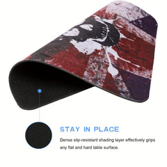 Skull Head Computer Mouse Pad Anti-Skid Rubber 24x13x0.07 inches