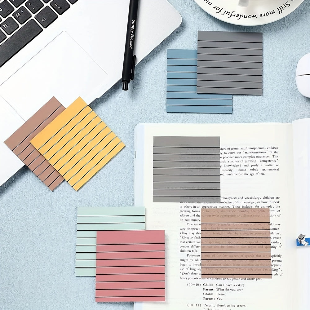 6 Pack Self Adhesive Square Sticky Notes 50 Pages Each Office Study Daily Use