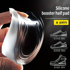 Transparent Heightened Insole Massaging Feet Care Gel Foot Pad Shoe Lift