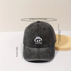 Little Old Man Embroidery Baseball Cap Sun Hat for Men and Women