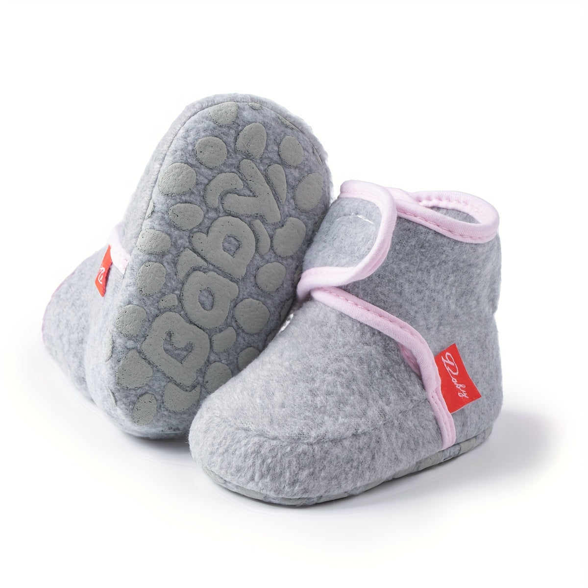 Lightweight Warm Fleece Baby Boys Boots for Indoor Walking