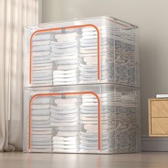 Foldable Storage Bag for Clothes Blankets Quilts Toys - Space Saving Organizer