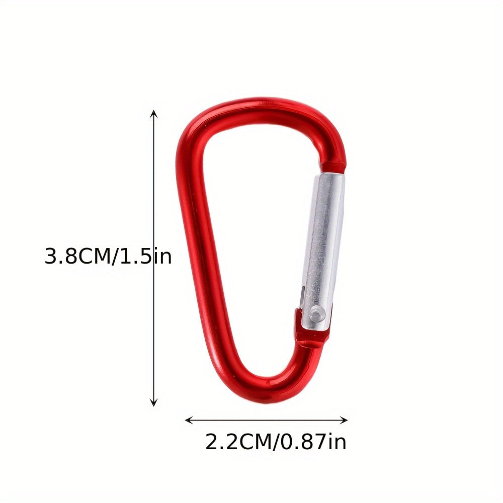 5pcs D Type Aluminum Buckle for Outdoor Camping