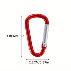 5pcs D Type Aluminum Buckle for Outdoor Camping