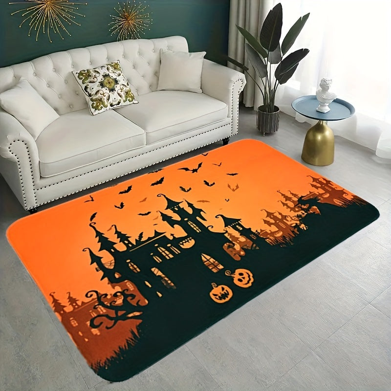 Halloween Printed Mat Non-slip Dirt-resistant Castle Front Door Mat