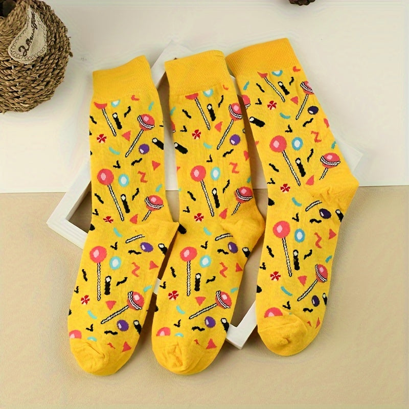 Candy Print Socks Women's Stockings
