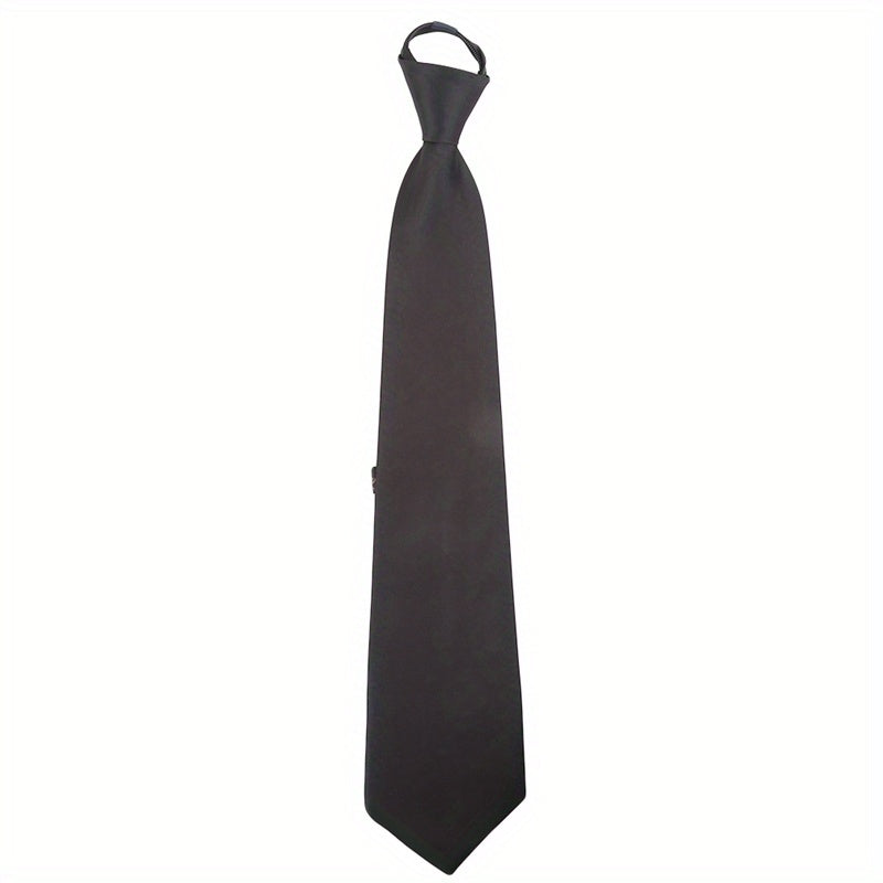 Adjustable Zipper Ties For Wedding Party Solid Ties