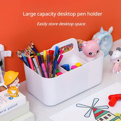 Portable Desktop Pen Holder Storage Box for Paintbrushes and Pencils