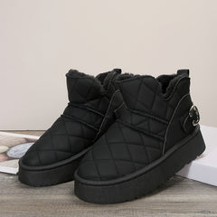 Women's Thickened Medium Tube Snow Boots Non-slip Warm Snow Shoes