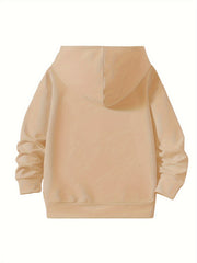 Autumn Bear Graphic Hoodies Girls Comfy Hooded Pullover