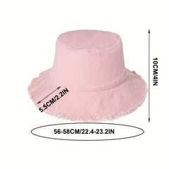 Unisex Foldable Wide Brim UV Protection Fisherman Hat