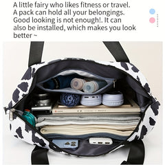 Expandable Tote Bag Dry Wet Separation Swimming Yoga Fitness Bag