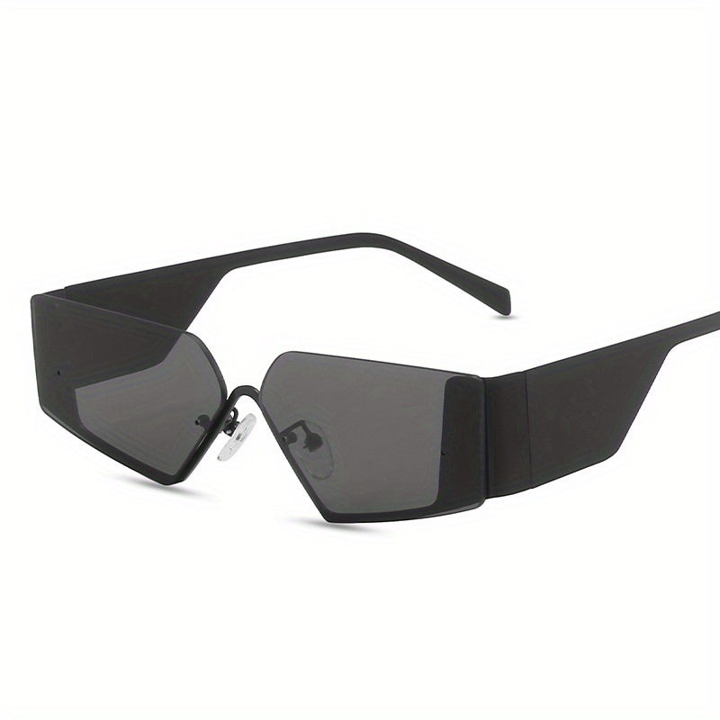 Men's Rimless Street Style Sunglasses Retro Mixed Glasses