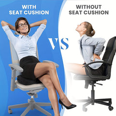 Memory Foam Office Chair Cushion Non Slip Pain Relief Pad
