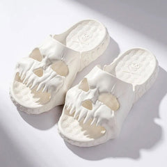 Men's Lightweight Skull Slides Casual Slippers