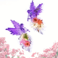 2PCS Set Angel Jewelry Pendant Mold Resin Casting Molds DIY Craft Cake Topper