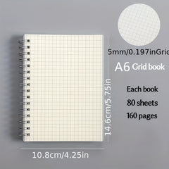 Matte Thickened Coil Notebook Horizontal Grid Blank Notebook