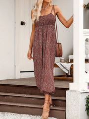 Lantern Cami Jumpsuit - Casual Sleeveless Loose Fit - Spring & Summer