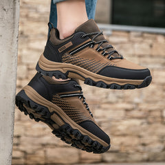 Men's Low Top Lace Up Sneakers for Outdoor Activities