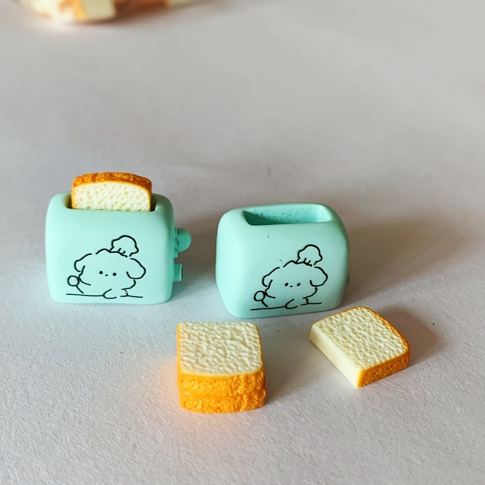 Mini Toaster Bread Machine Dollhouse Statue DIY Resin Crafts