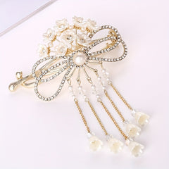 Lily Of The Valley Flower Tassel Twist Clip Hair Accessory