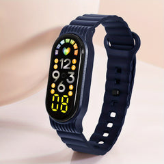 Boys Teens Heart Weekly Date Touch Sports LED Watch