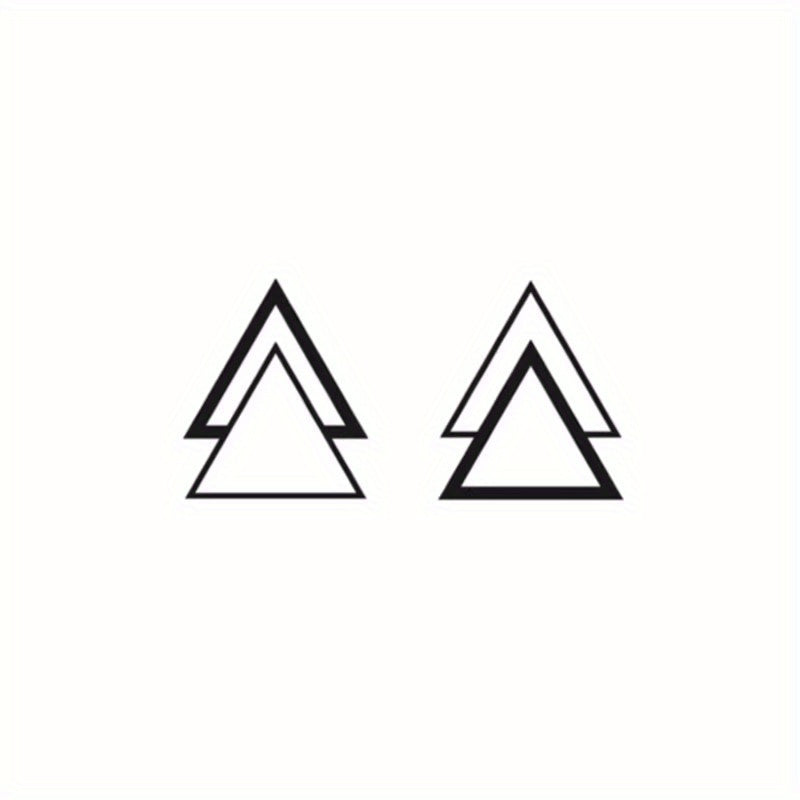 Triangle Couple Sisters Waterproof Tattoo Sticker