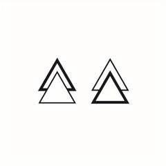 Triangle Couple Sisters Waterproof Tattoo Sticker