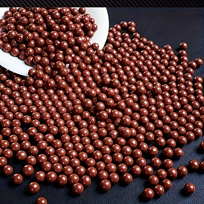 Brown Glossy Clay Balls for Slingshot - 100/300/500pcs Pack