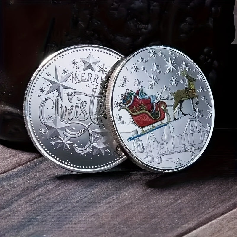 1pc Merry Christmas Collection Coin Gift Coin