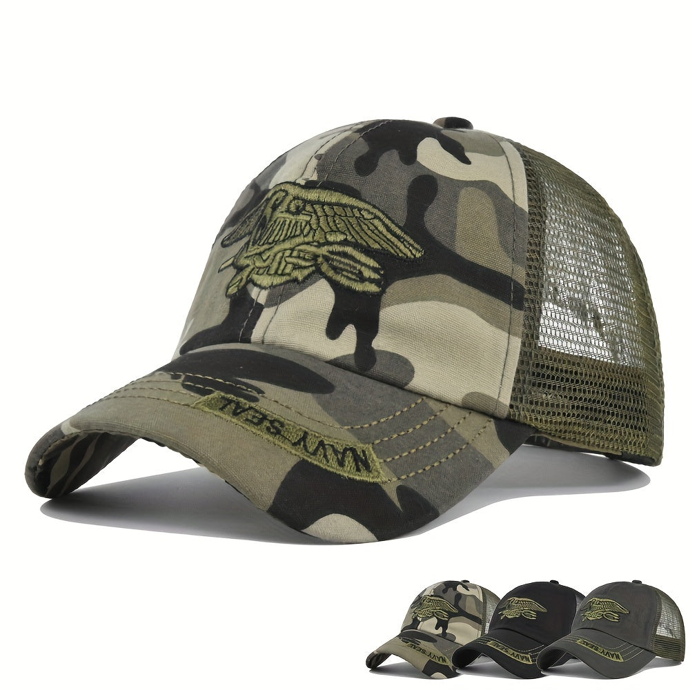 Breathable Camo Mesh Sunshade Baseball Cap