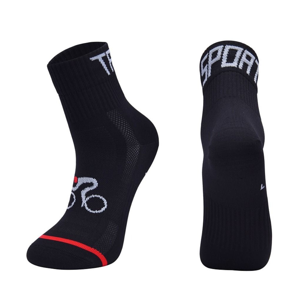 3 Pairs Non Slip Nylon Socks for Cycling Running Fitness Sports
