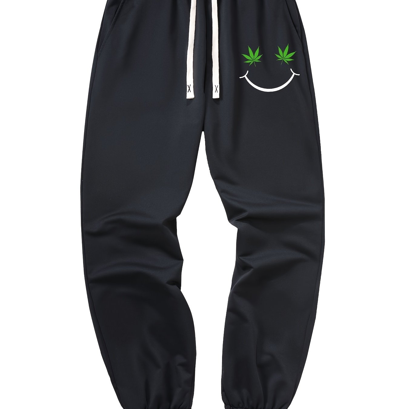 Casual Smile Loose Fit Drawstring Pants for Men