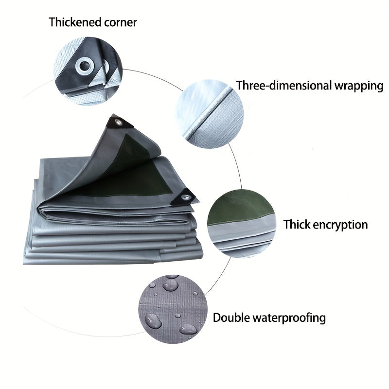Waterproof Sunscreen Polyethylene Tarpaulin - Outdoor Camping Protection