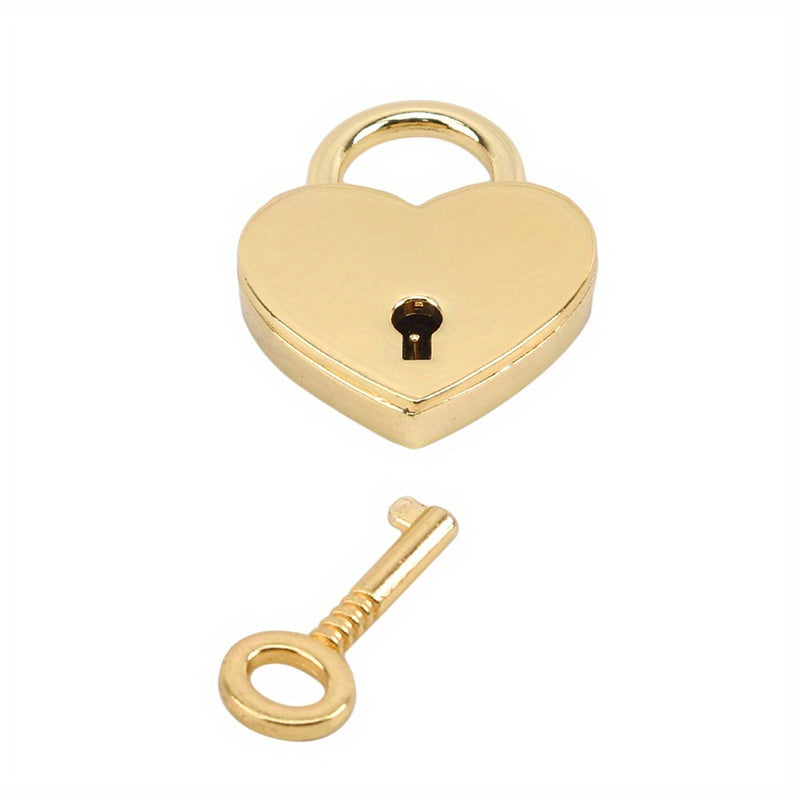 Heart Shaped Luggage Padlock Zinc Alloy Travel Accessory