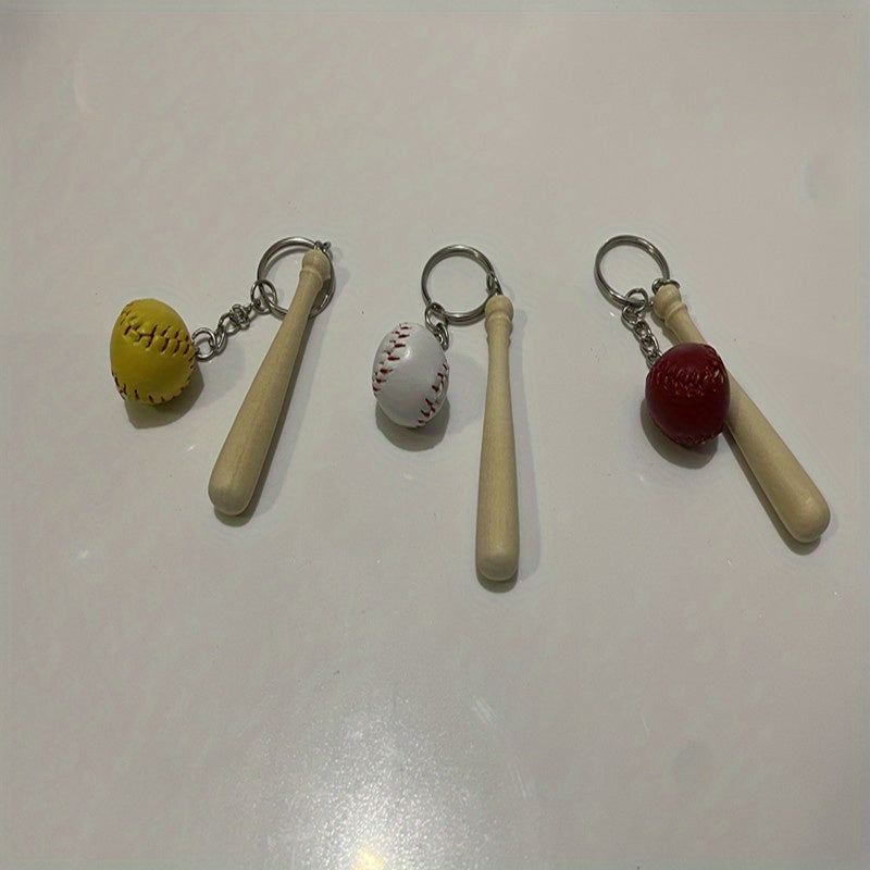 Creative Baseball Keychain Pendant Sports Key Ring Party Small