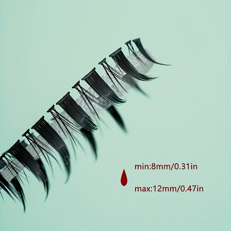 260pcs Little Devil Style Wispy Lash Clusters Mix 8-12mm