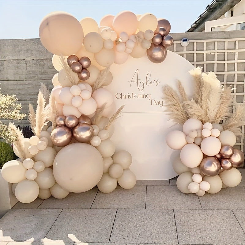 142pcs Rose Balloon Garland for Events