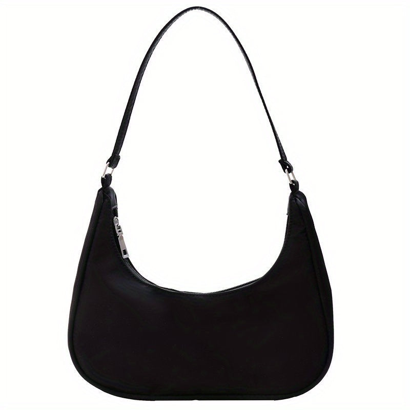 Nylon Lightweight Hobo Bag Zipper Handbag