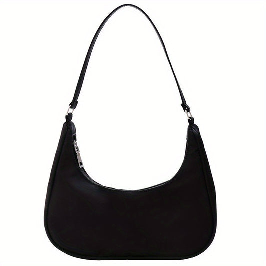 Nylon Lightweight Hobo Bag Zipper Handbag