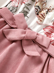 Boho Floral Ruffle Collar Long Sleeve Dress For Party Going Out