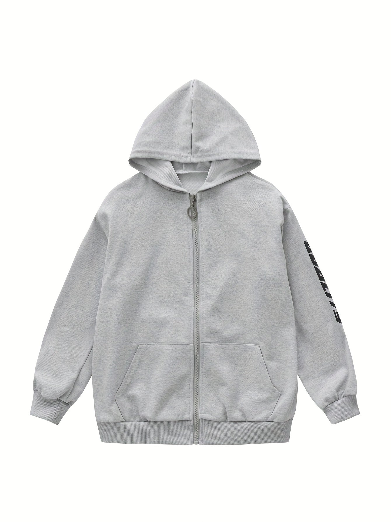 Boys Zip Up Hooded Sweatshirt Long Sleeve Hoodies With Pockets