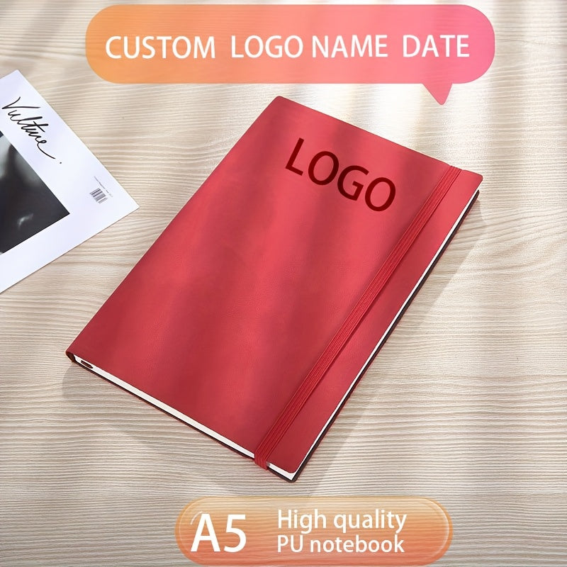Personalized A5 PU Notebook - Yellow Cover